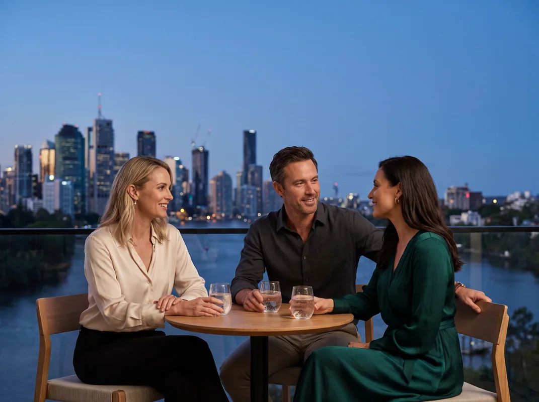 Three Glasses on the Terrace